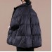 Casual plus size clothing womens parka Jackets black stand collar Large pockets down coat winter