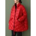 Boutique Coffee zippered Pockets Loose Winter Down Coat